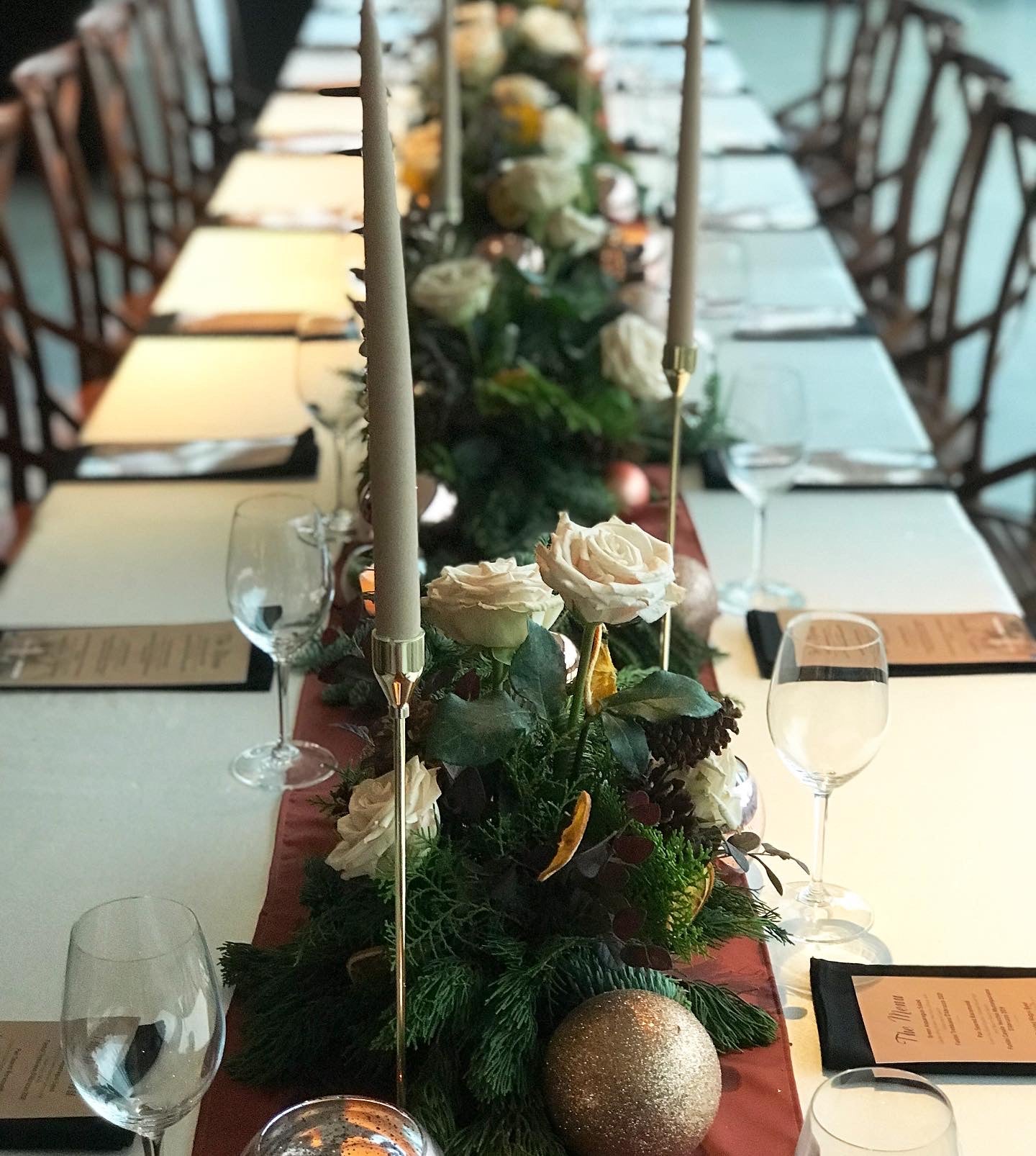 Brown and Rose Gold Christmas